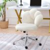 360Â°Swivel Height Adjustable,Swivel Chair,Teddy fabric,home office chair
