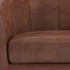 Austin 30 inch Wide Tub Chair in Distressed Saddle Brown Vegan Leather