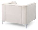 Contemporary Ivory Sloped Armchair