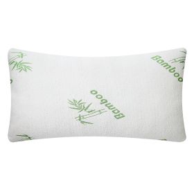 2Pcs Or 1Pcs Bamboo Memory Foam Pillow Hypoallergenic Bed Pillow For Head Neck Rest Sleeping Shredded Pillow Washable Cover Queen Size Pillow (Option: King-1Pc)